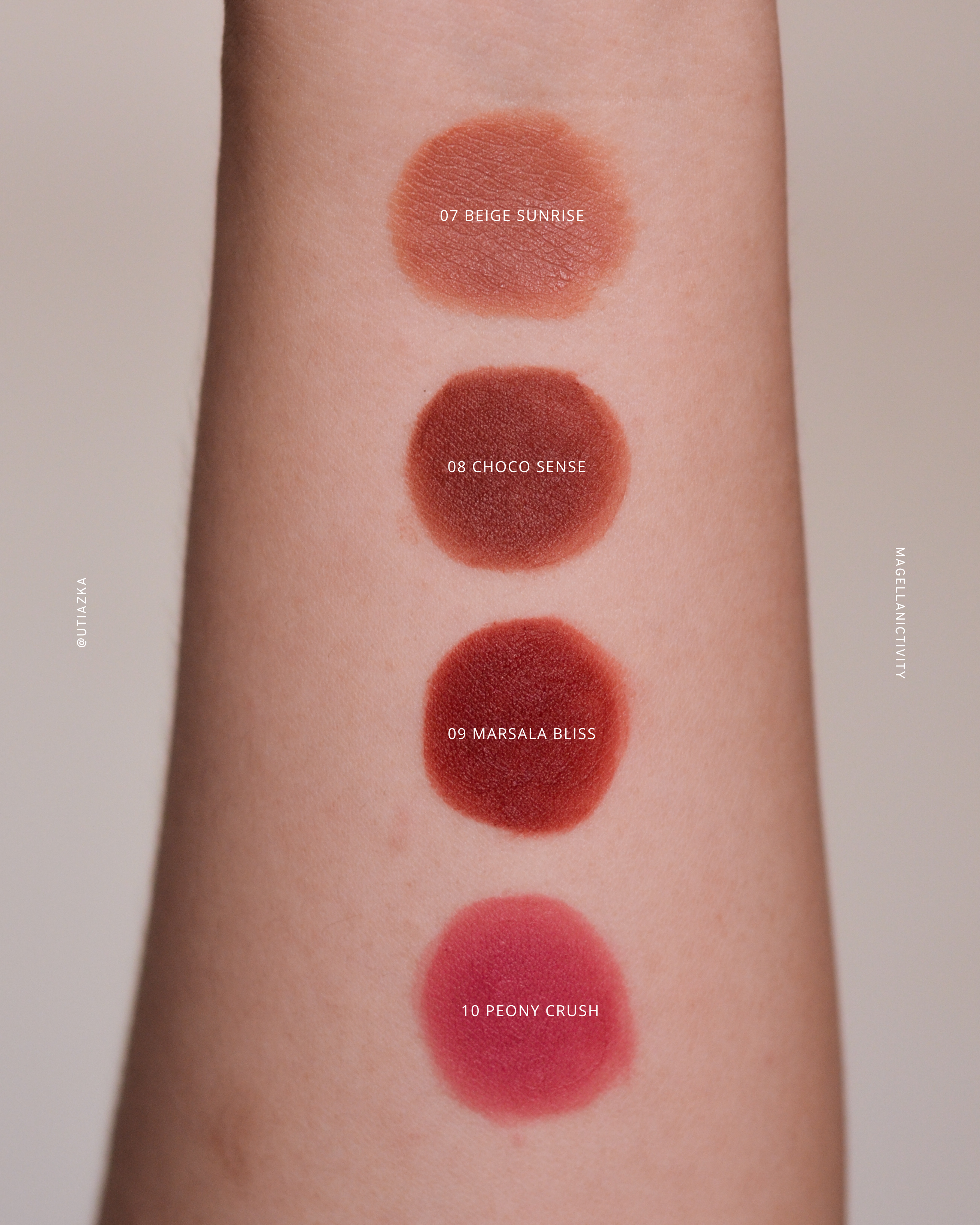 hand swatches of Barenbliss Cherry Makes Cheerful Lip Velvet all new shades hand swatches of Barenbliss Cherry Makes Cheerful Lip Velvet all new shades